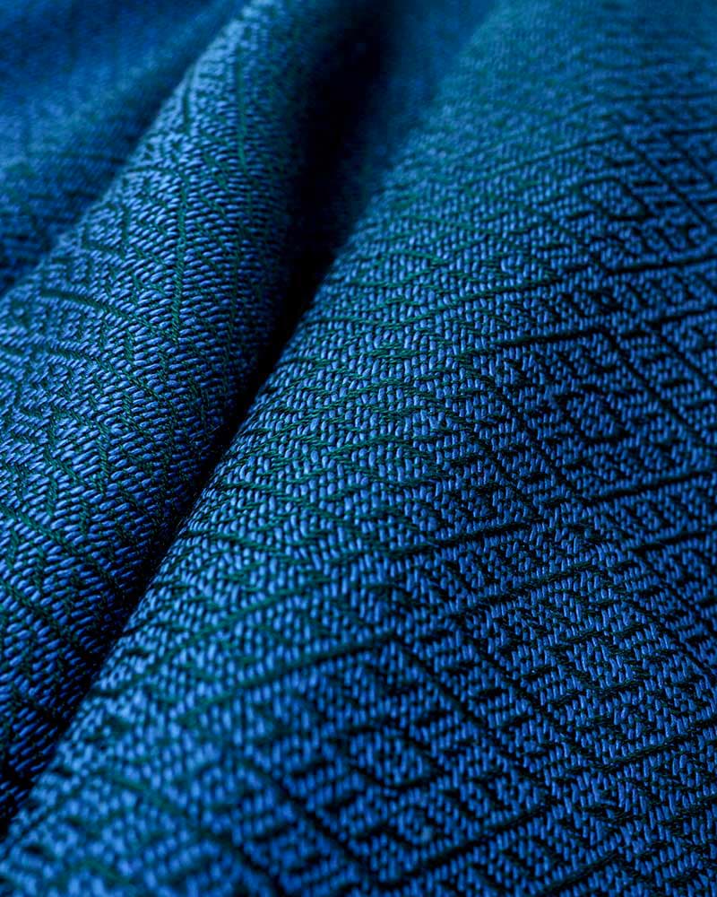 Die Weberin Stefanie Jacobi blauer Seidenschal